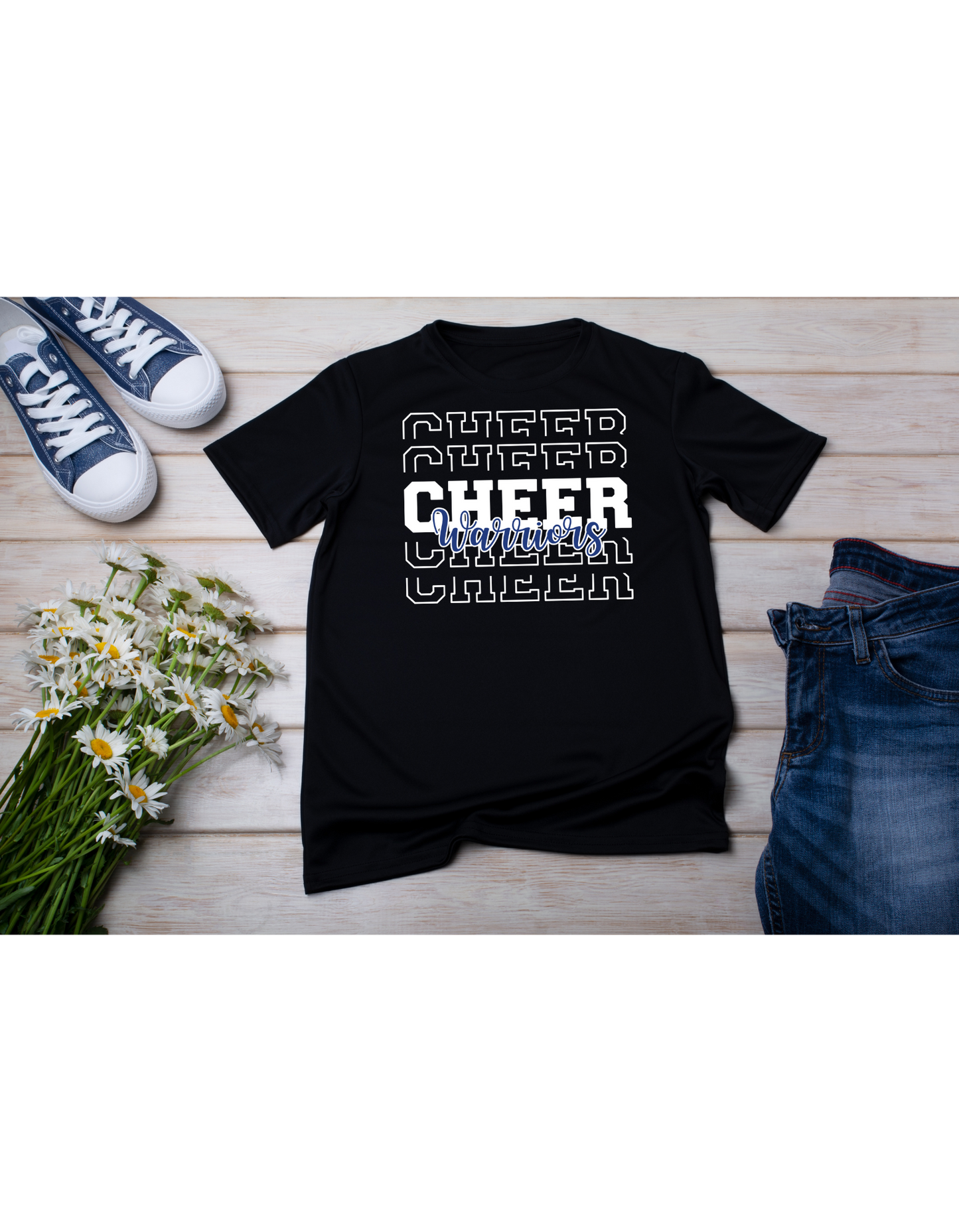 Cheer x4 Warriors T-Shirt - ADULT SIZE