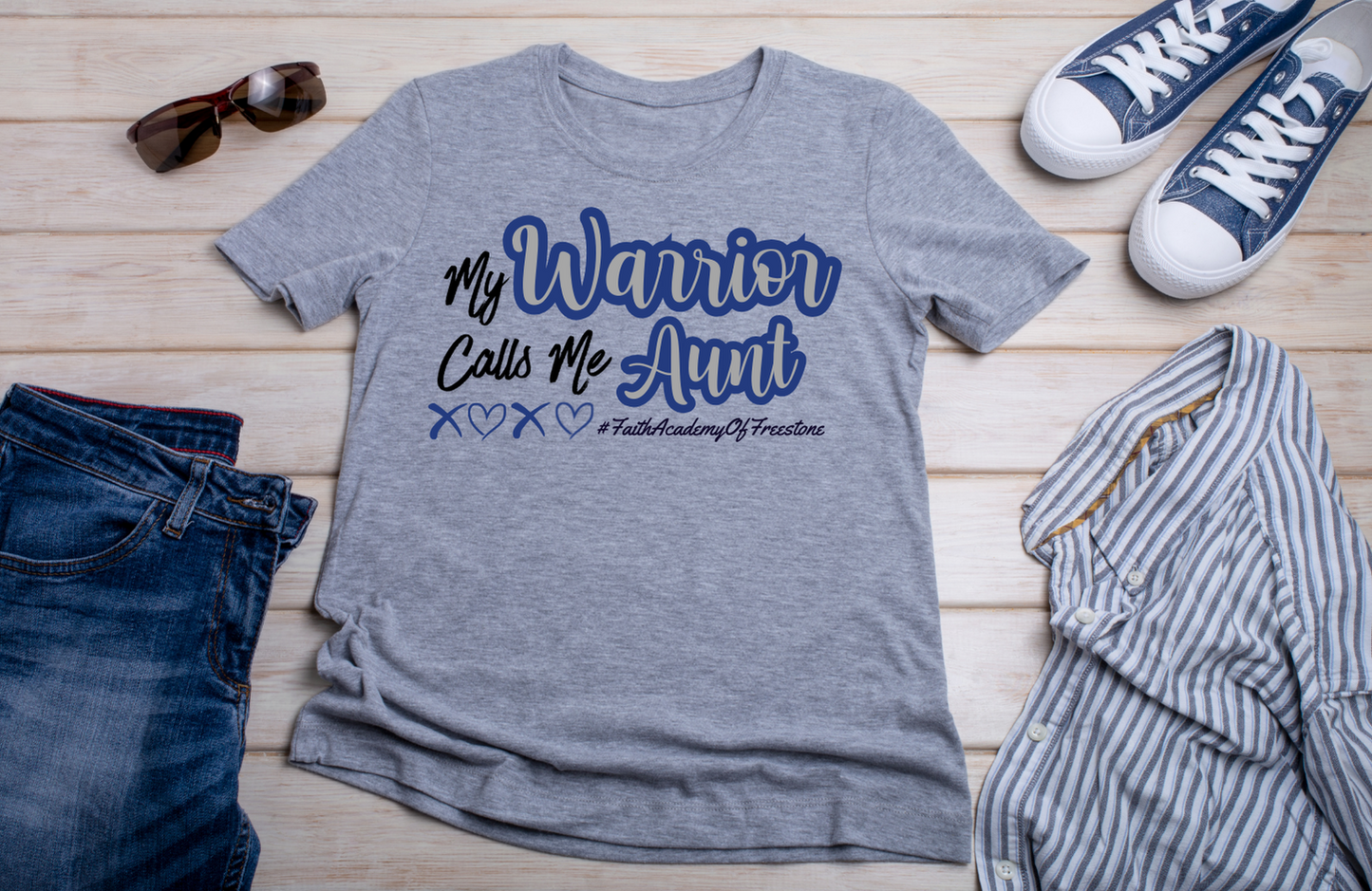 My Warrior Calls Me Aunt T-Shirt - ADULT SIZE