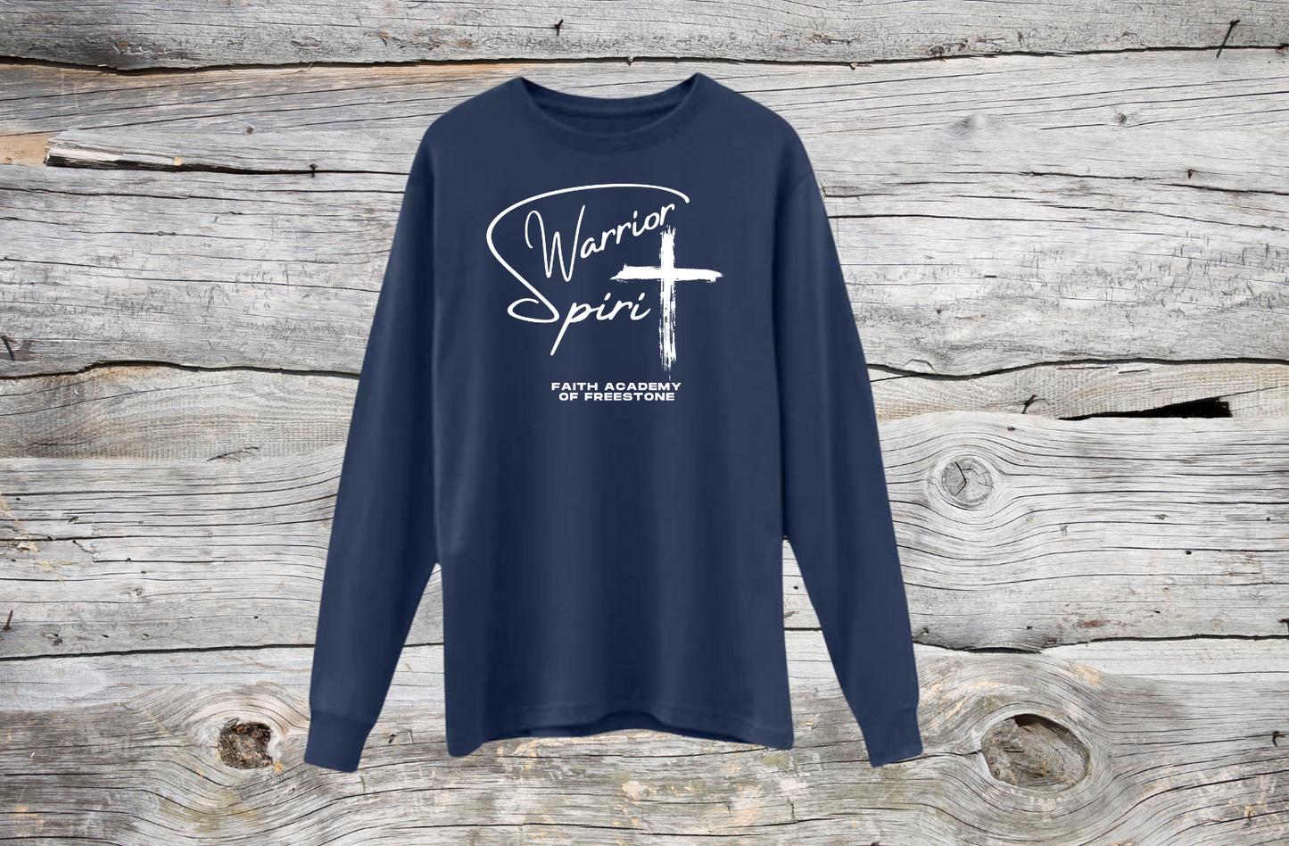 Warrior Spirit Faith Academy of Freestone Long Sleeve T-Shirt - ADULT SIZE