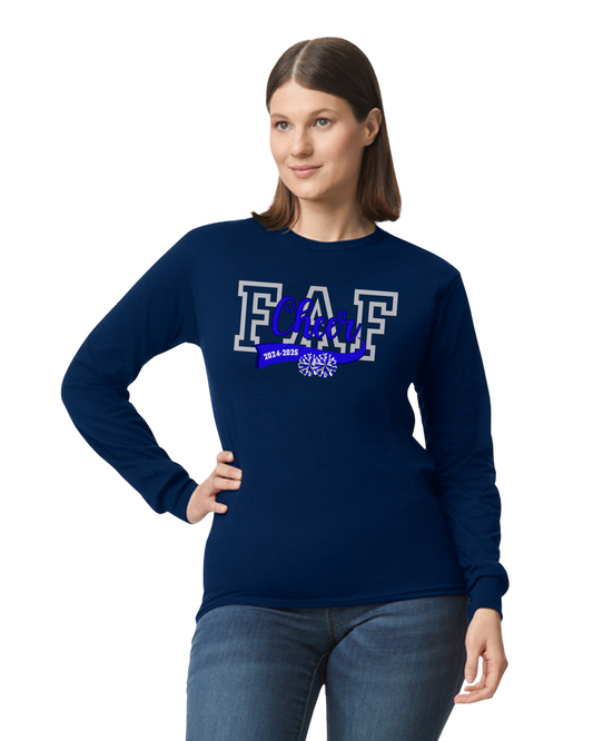 FAF Cheer 2024-2025 Long Sleeve T-Shirt - ADULT SIZE