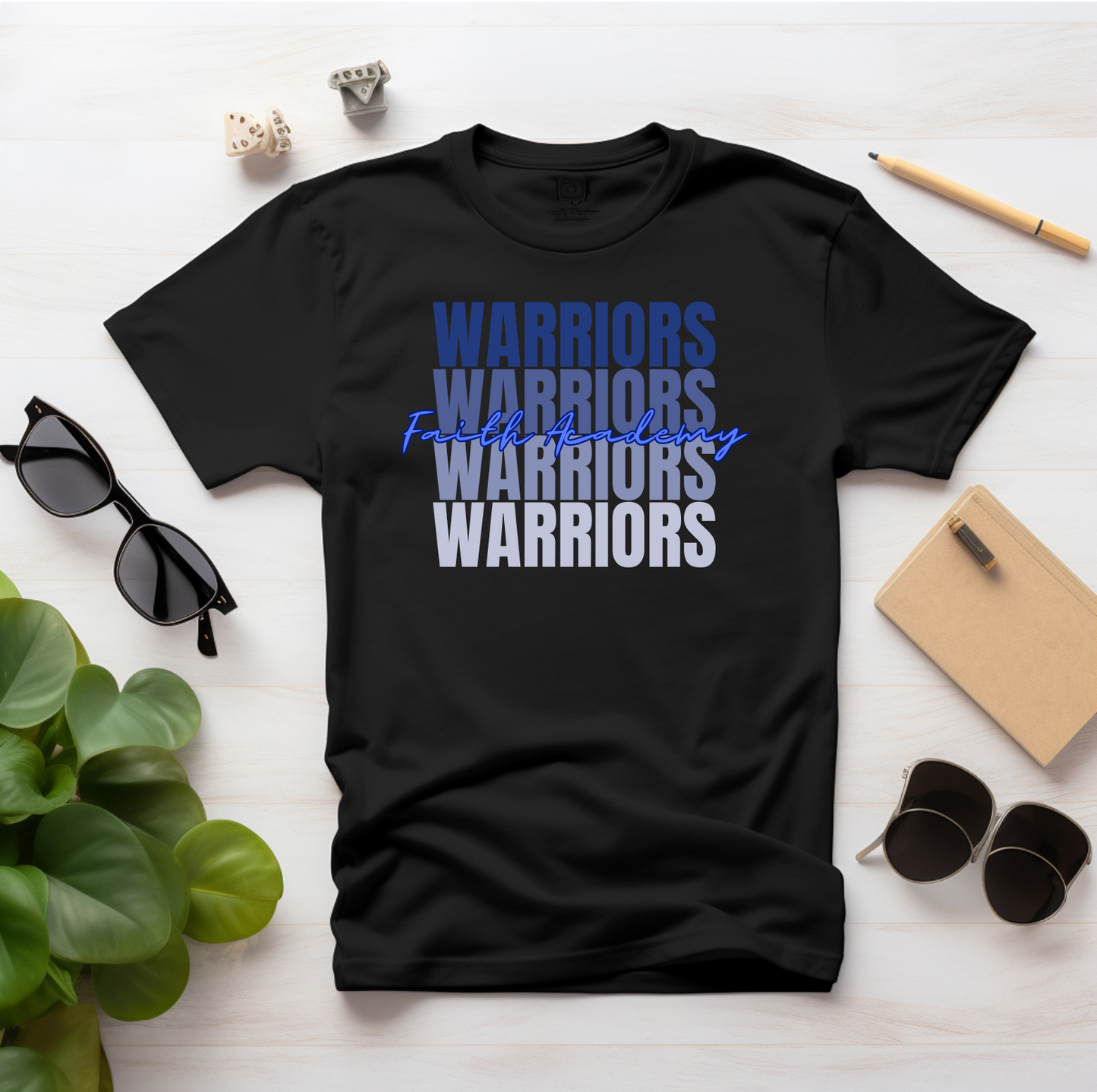 Faith Academy Warriors x4 T-Shirt - ADULT SIZE