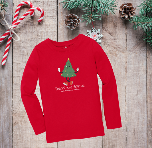 Feelin' The Spirit Tree Long Sleeve T-Shirt - ADULT SIZE