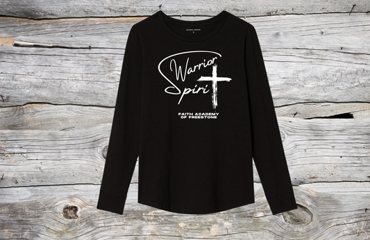 Warrior Spirit Faith Academy of Freestone Long Sleeve T-Shirt - ADULT SIZE