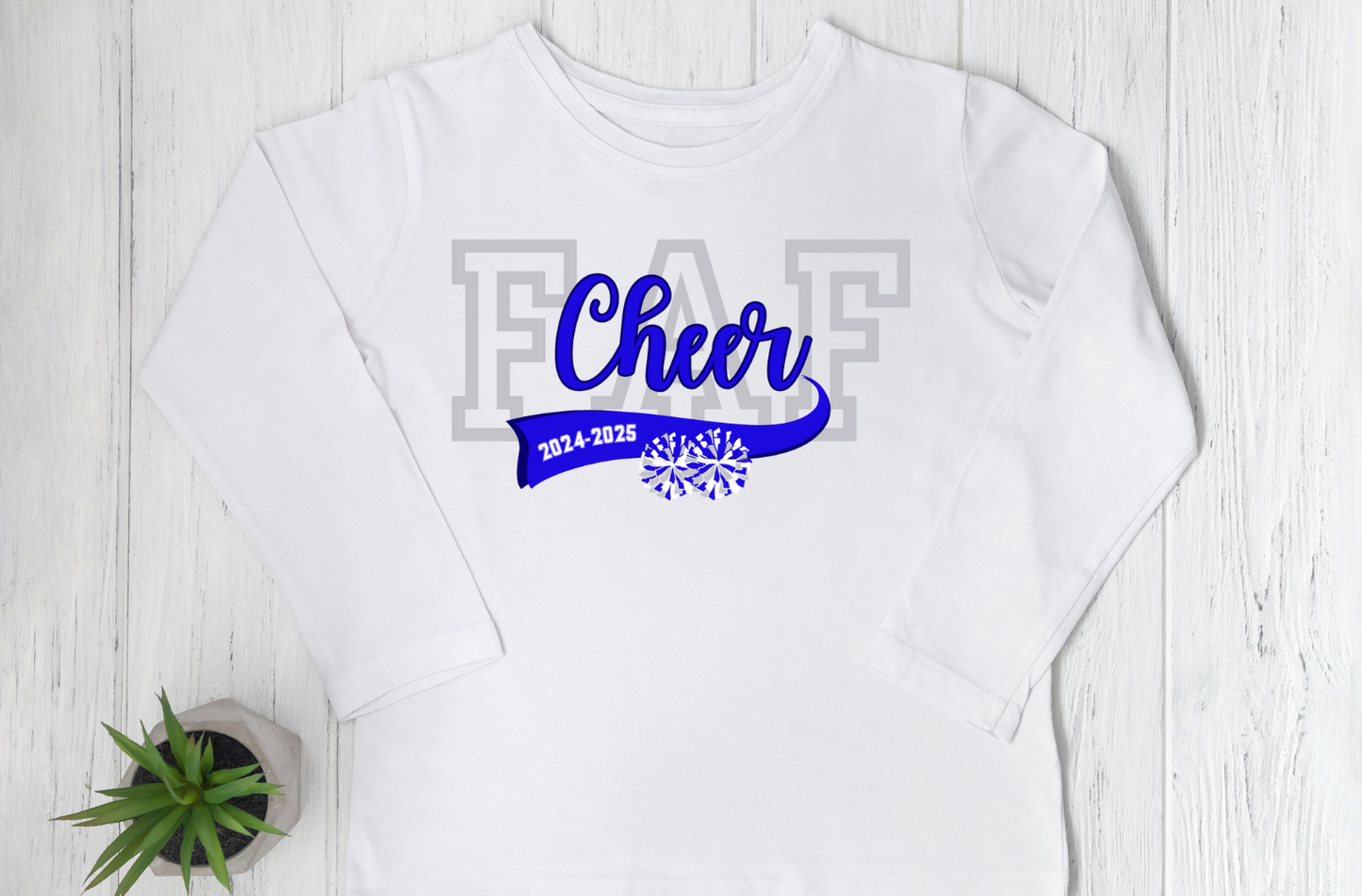FAF Cheer 2024-2025 Long Sleeve T-Shirt - ADULT SIZE