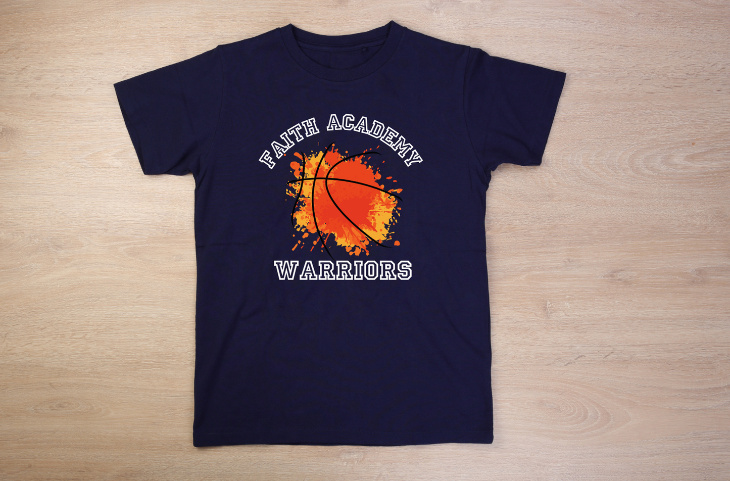 Faith Academy Warriors Basketball T-Shirt - ADULT SIZE