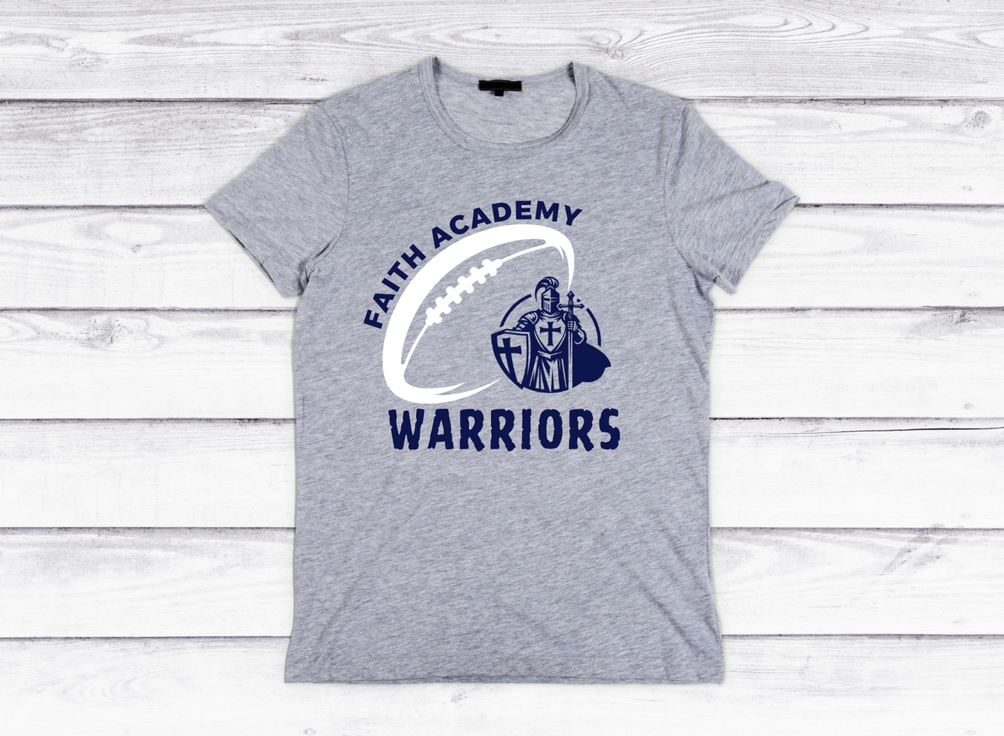 Faith Academy Warriors Football T-Shirt - ADULT SIZE