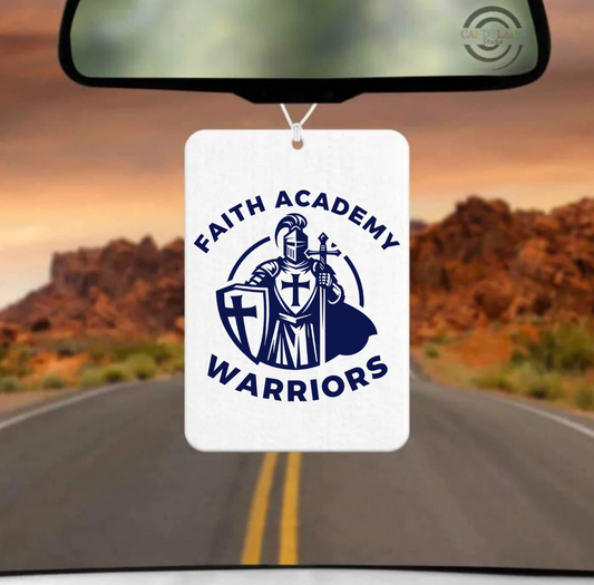 Faith Academy Warriors Reuseable Car Air Freshener