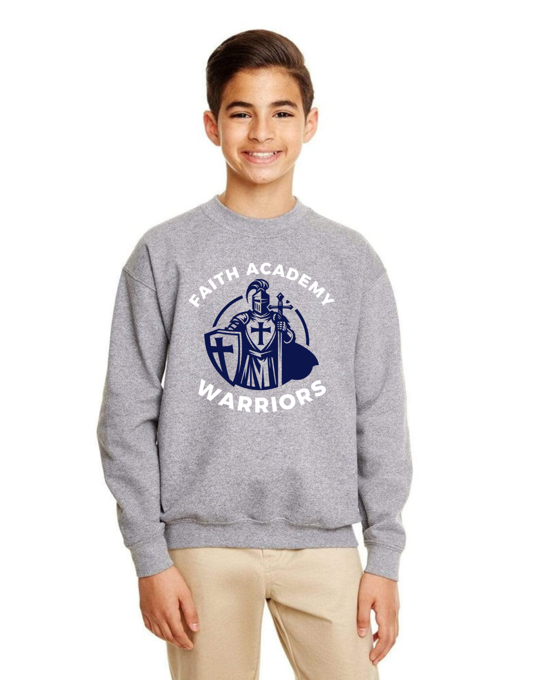 Faith Academy Warriors Sweater - YOUTH SIZE