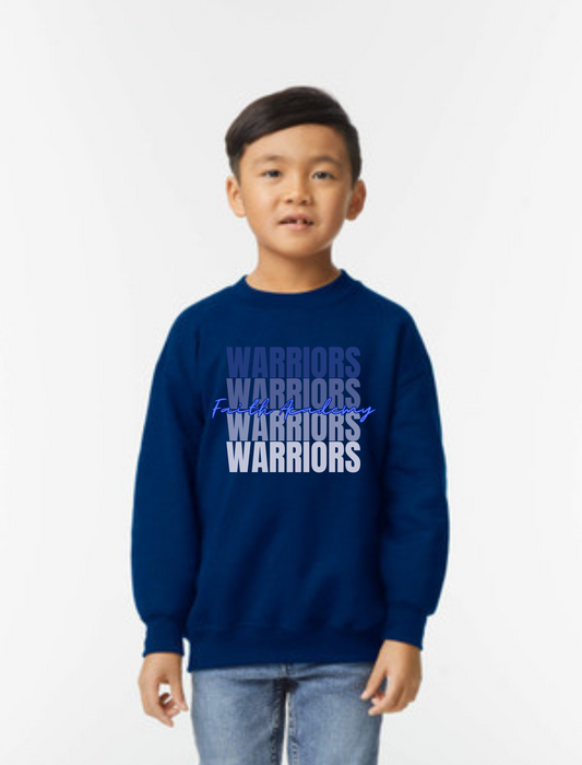 Faith Academy Warriors x4 Sweater - YOUTH SIZE