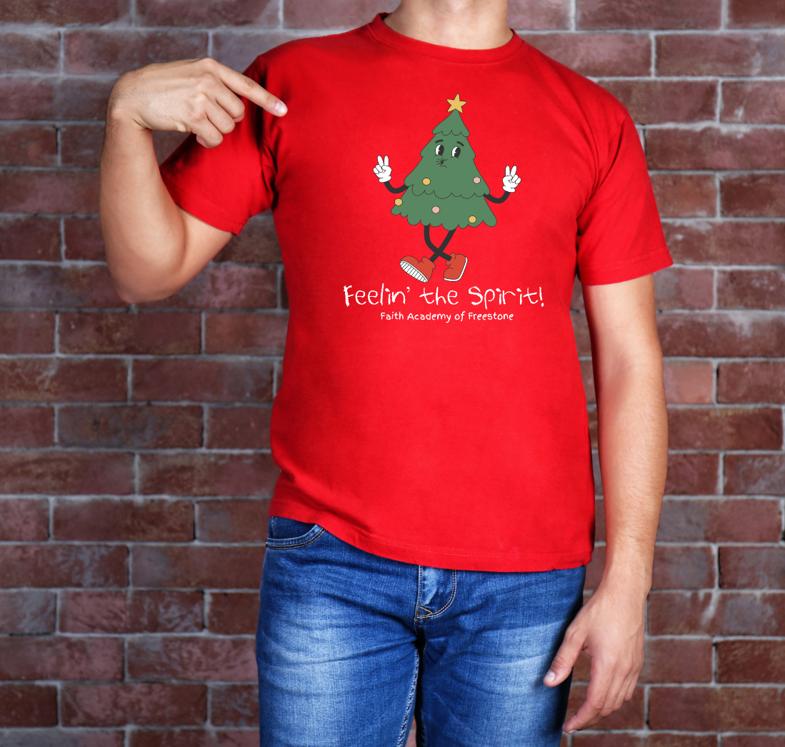 Feelin' The Spirit Tree T-Shirt - YOUTH SIZE