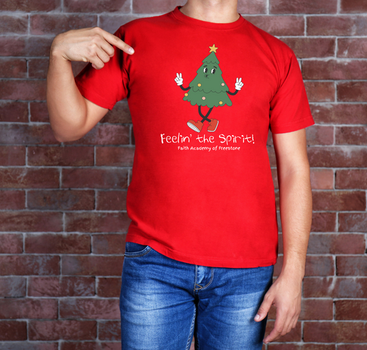 Feelin' The Spirit Tree T-Shirt - YOUTH SIZE