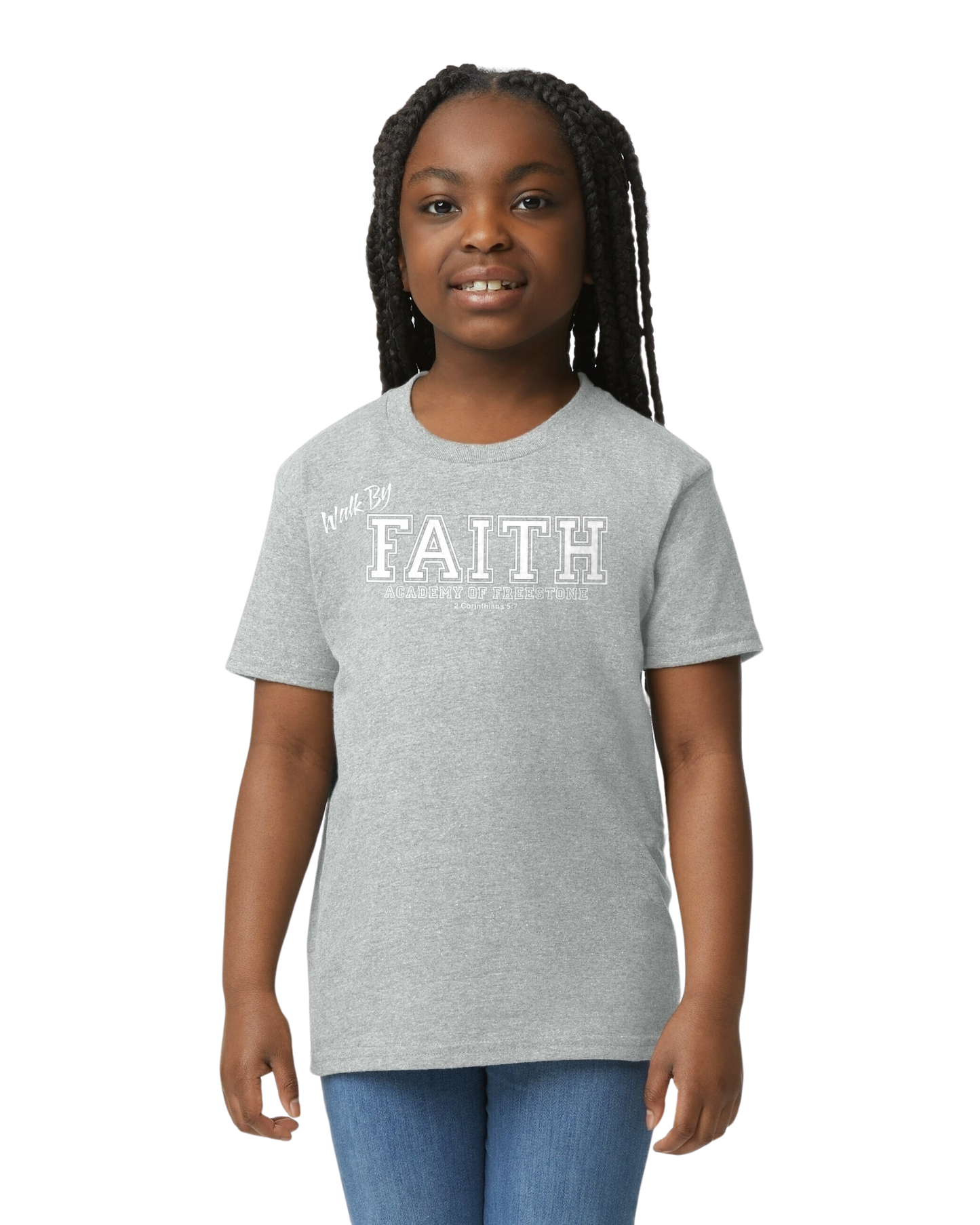 Walk By FAITH Academy of Freestone T-Shirt - YOUTH SIZE